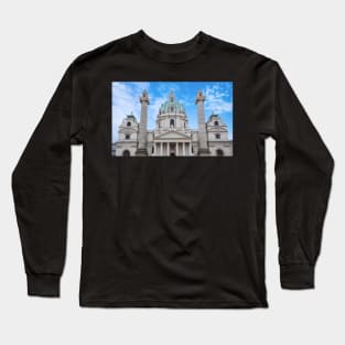 Karlskirche in Vienna, Austria Long Sleeve T-Shirt